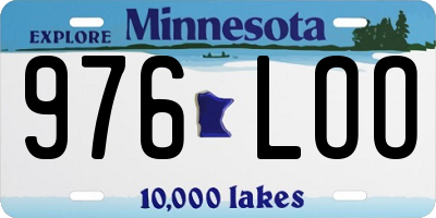 MN license plate 976LOO