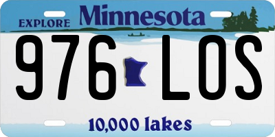 MN license plate 976LOS