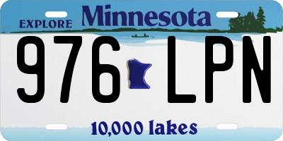MN license plate 976LPN