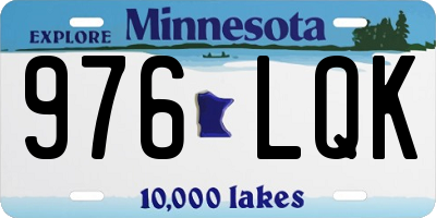 MN license plate 976LQK