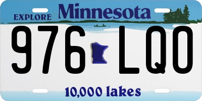 MN license plate 976LQO