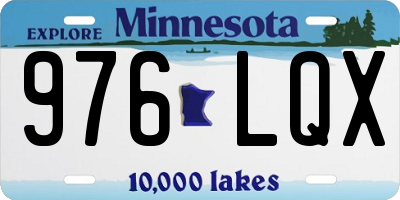 MN license plate 976LQX