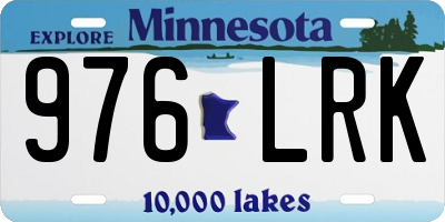 MN license plate 976LRK