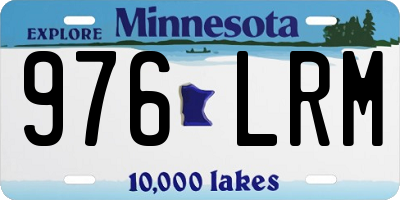 MN license plate 976LRM