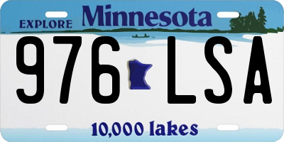 MN license plate 976LSA