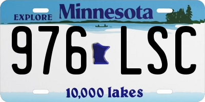 MN license plate 976LSC