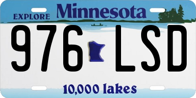 MN license plate 976LSD