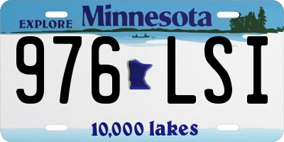 MN license plate 976LSI
