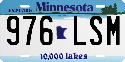 MN license plate 976LSM