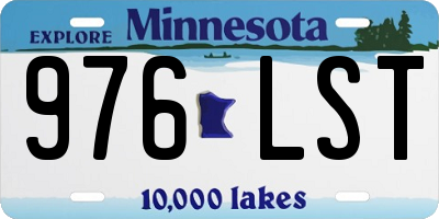 MN license plate 976LST