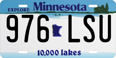 MN license plate 976LSU