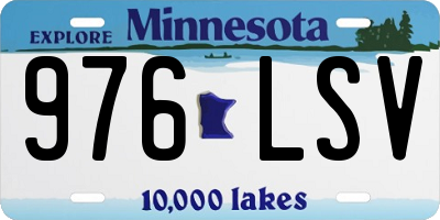 MN license plate 976LSV