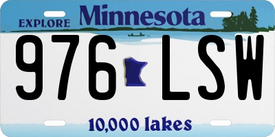 MN license plate 976LSW