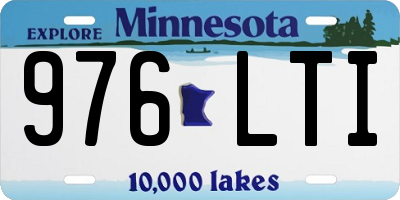 MN license plate 976LTI