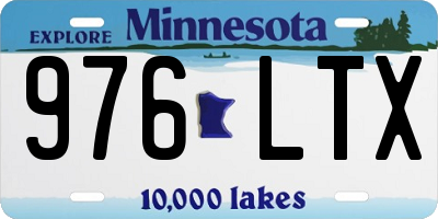 MN license plate 976LTX