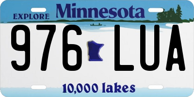 MN license plate 976LUA