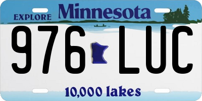 MN license plate 976LUC