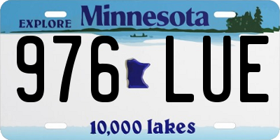 MN license plate 976LUE