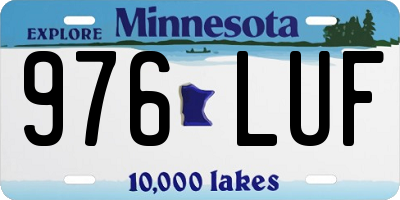MN license plate 976LUF