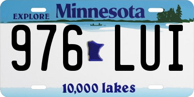 MN license plate 976LUI
