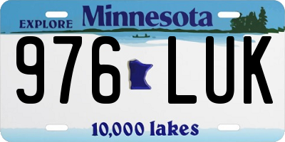 MN license plate 976LUK
