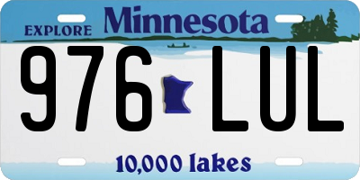 MN license plate 976LUL