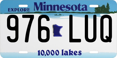 MN license plate 976LUQ
