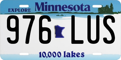 MN license plate 976LUS