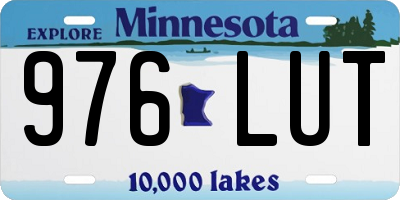 MN license plate 976LUT