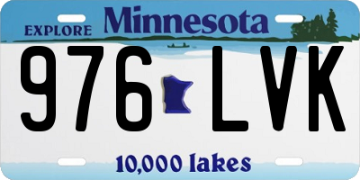 MN license plate 976LVK