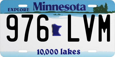 MN license plate 976LVM