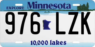MN license plate 976LZK