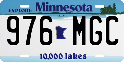 MN license plate 976MGC