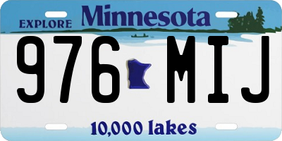 MN license plate 976MIJ