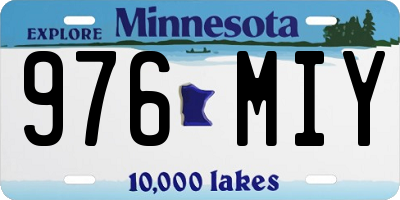 MN license plate 976MIY