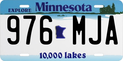 MN license plate 976MJA