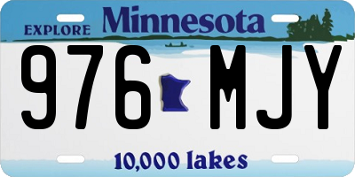 MN license plate 976MJY