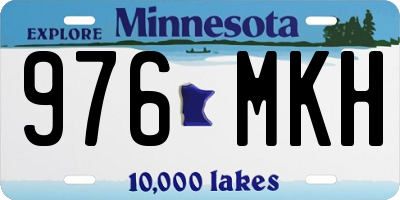 MN license plate 976MKH