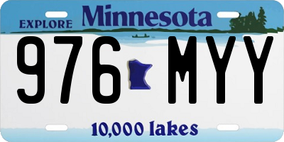 MN license plate 976MYY