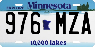 MN license plate 976MZA