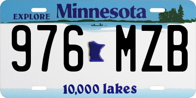 MN license plate 976MZB