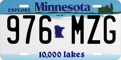 MN license plate 976MZG