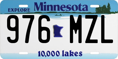 MN license plate 976MZL