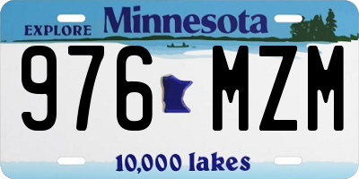 MN license plate 976MZM