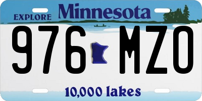 MN license plate 976MZO