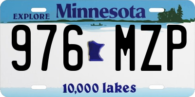 MN license plate 976MZP