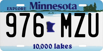 MN license plate 976MZU