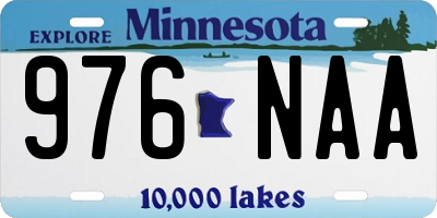 MN license plate 976NAA