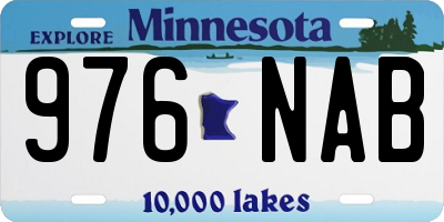 MN license plate 976NAB