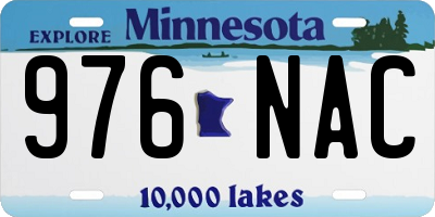 MN license plate 976NAC